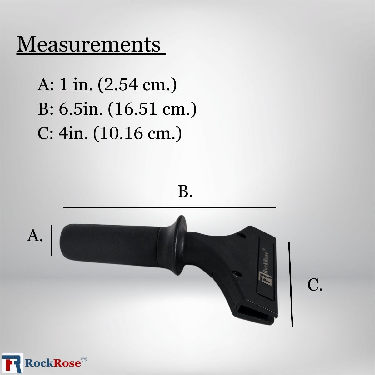 6.7″ Reinforced Plastic Squeegee Handle – Durable Vinyl & Tint Tool Grip