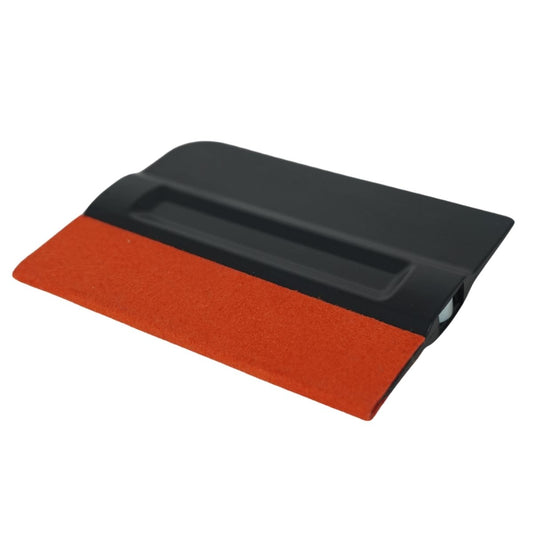 RockRose 4” Black Bondo Squeegee with Felt Edge – Vinyl Wrap Tool