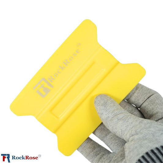 RockRose Soft Felt-Edge Yellow Wing Squeegee for Film & Wrap