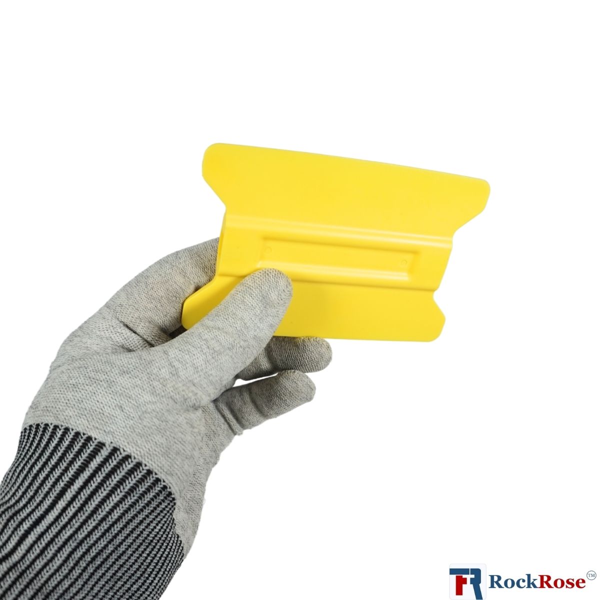 RockRose Soft Felt-Edge Yellow Wing Squeegee for Film & Wrap