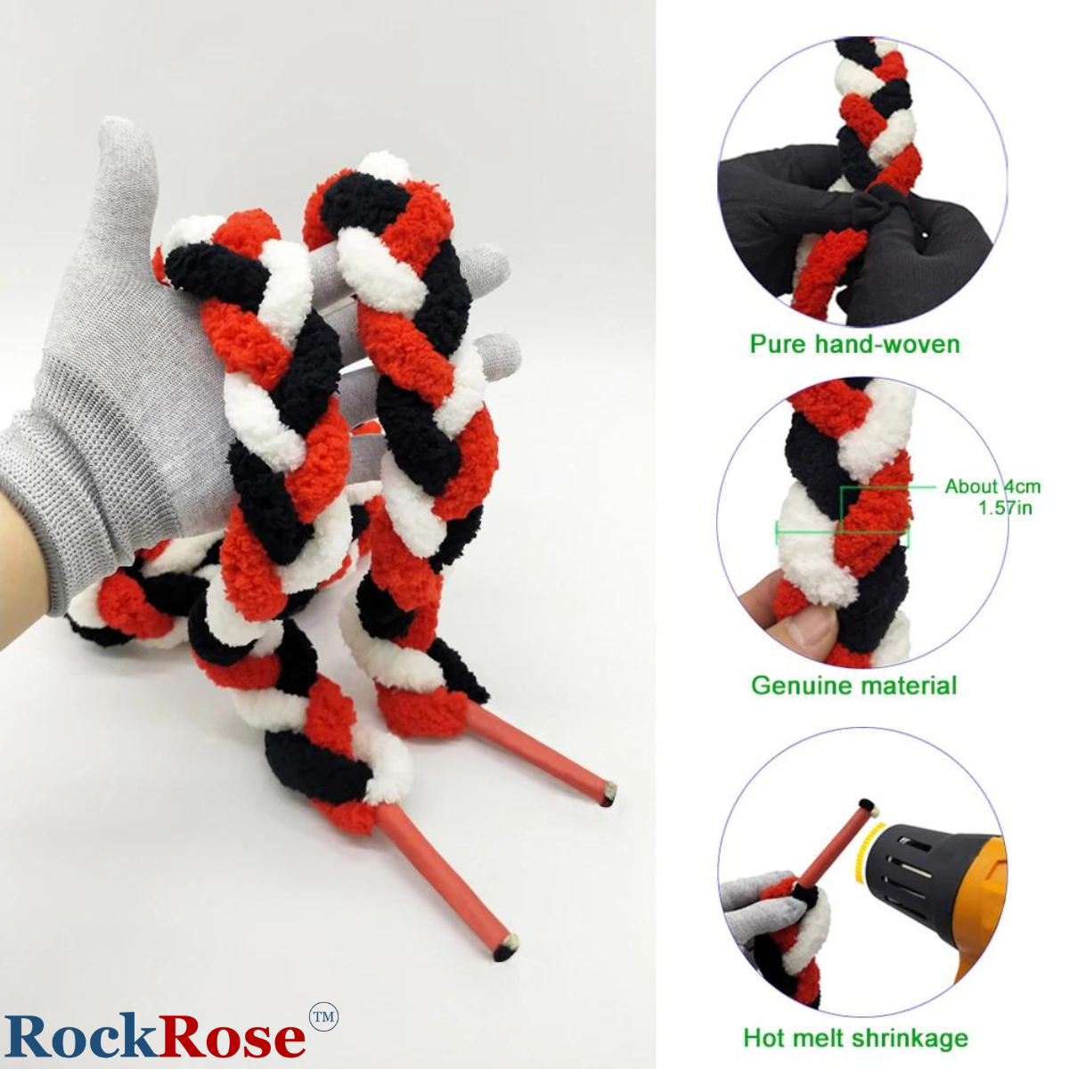 RockRose Braided Soak Rope Shield – Microfiber Water Absorbent Tool for Windshield Tint & Film Install