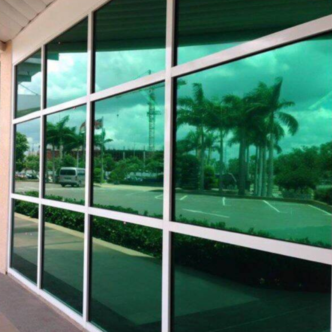 RockRose Professional One Way Window Film: Reflective Daytime Privacy Film with Heat Block, UV Protection, and Home/Office Enhancement