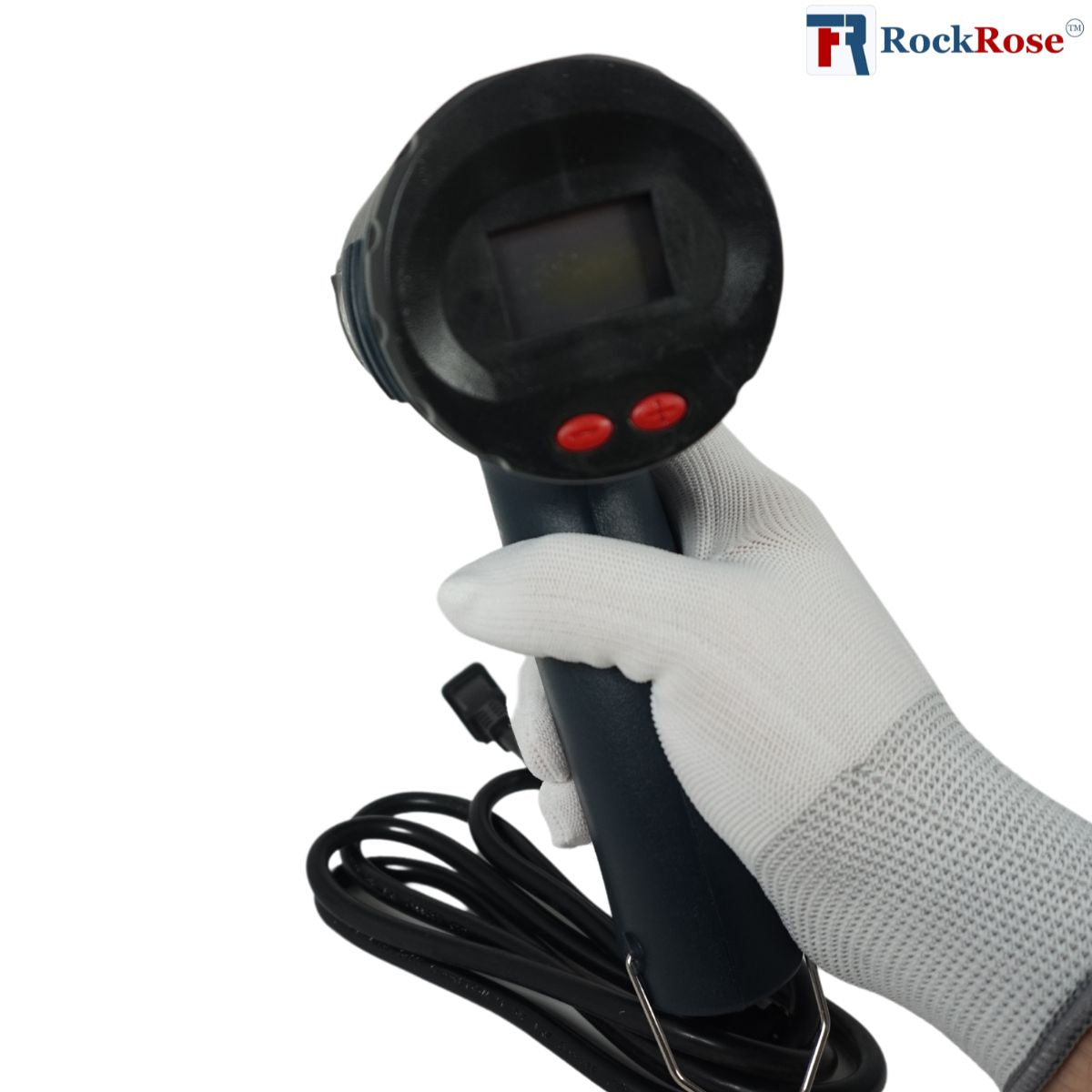 LCD Digital Heat Gun 1800W – Adjustable 100-650°C Hot Air Tool with Safety Time Delay
