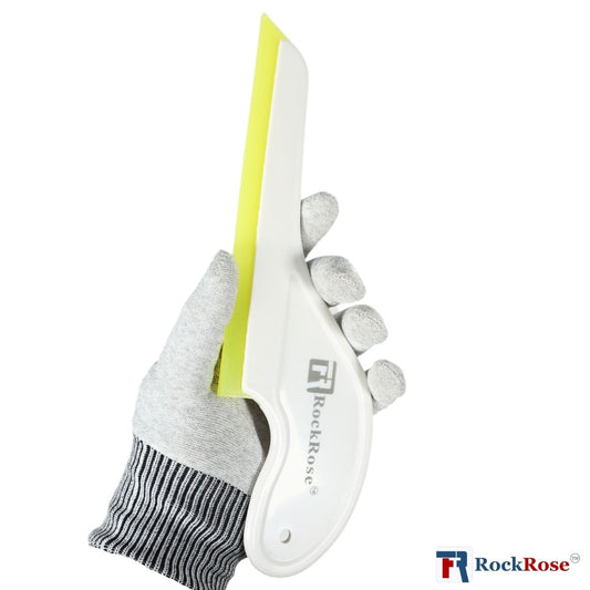 Sideswipe 9.5" Silicone Blade Windshield Squeegee – Long Reach Triangular Scraper