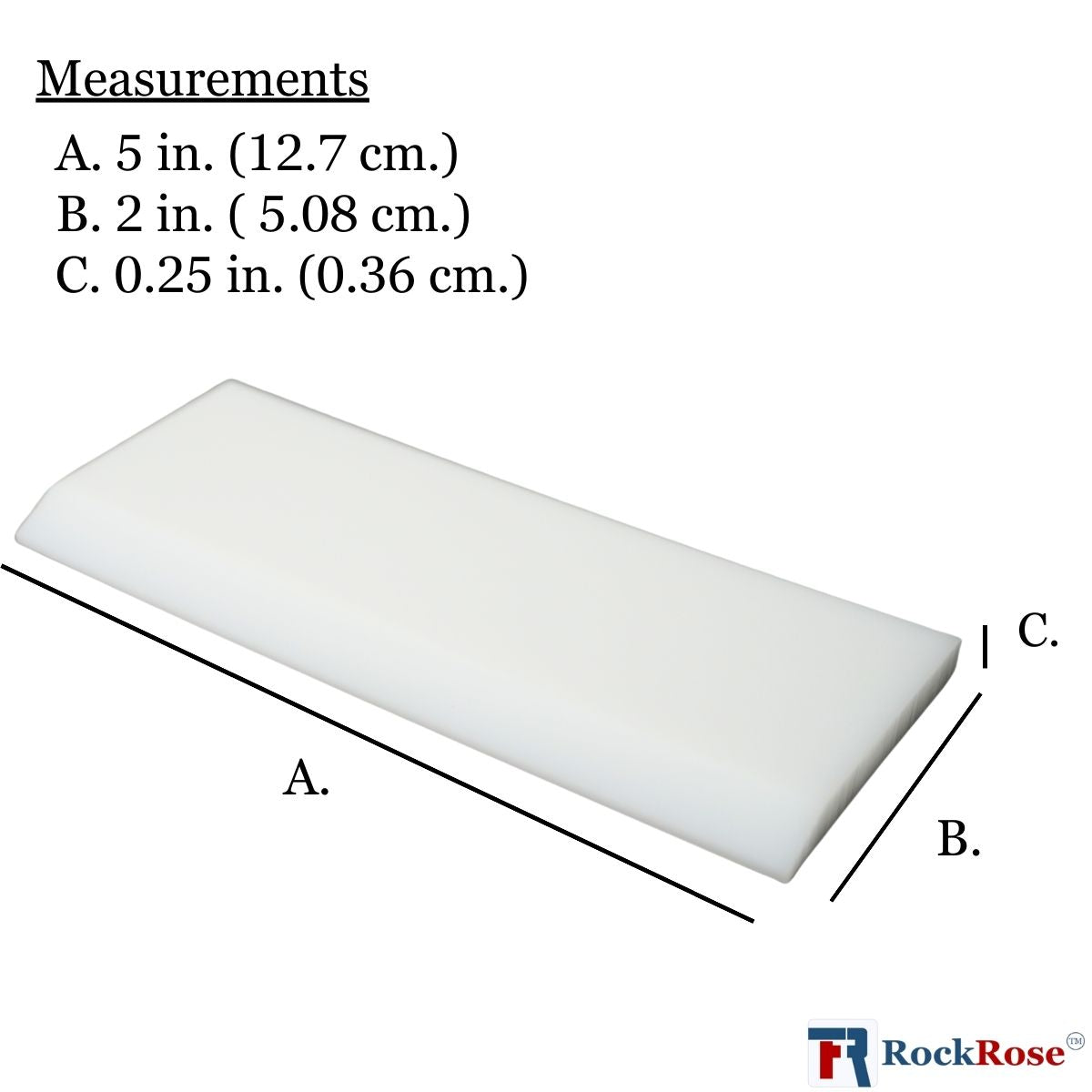 Professional Grade 5'' x 2'' Super Clear Max Beveled Blade for Precision Cutting and Detailing