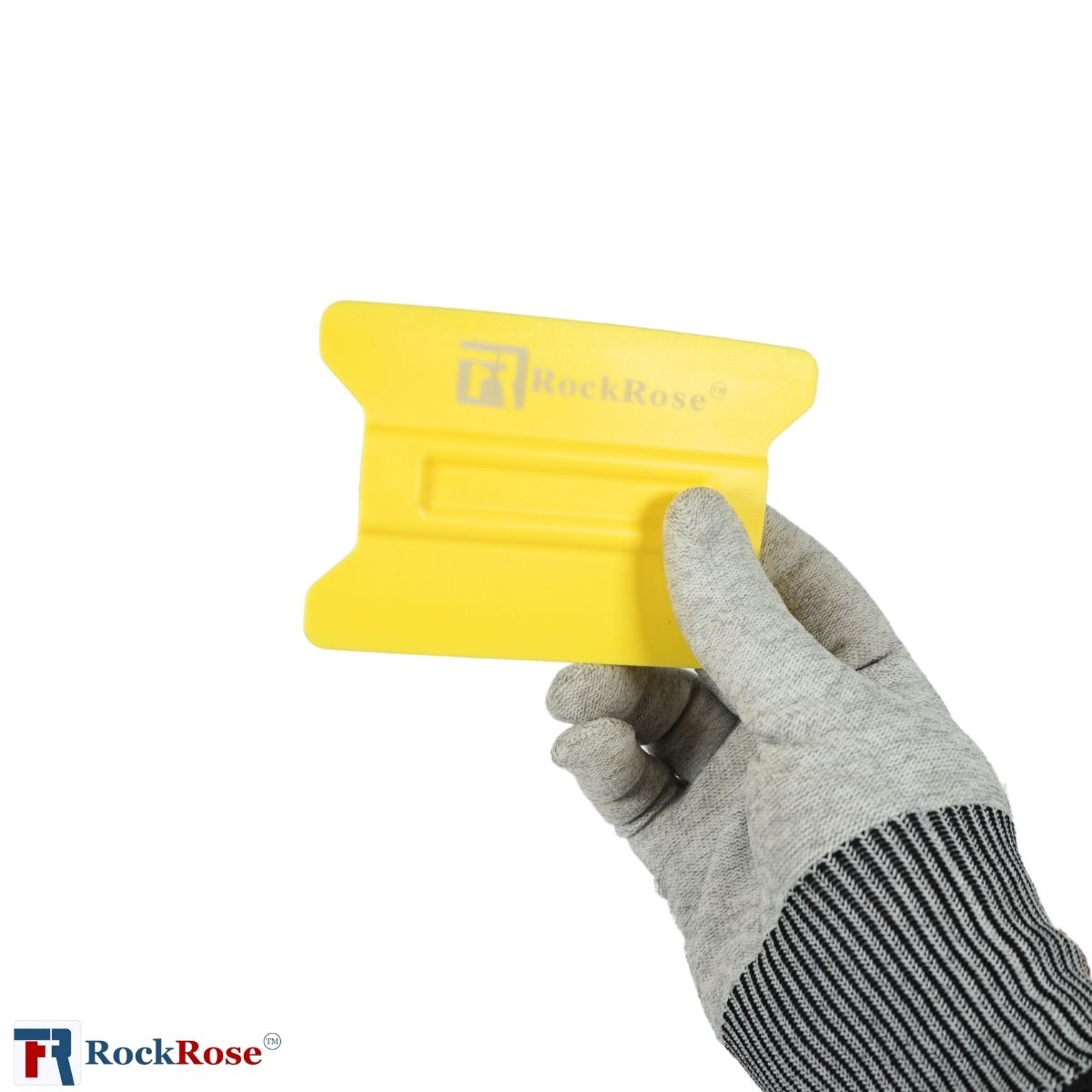 RockRose Soft Felt-Edge Yellow Wing Squeegee for Film & Wrap