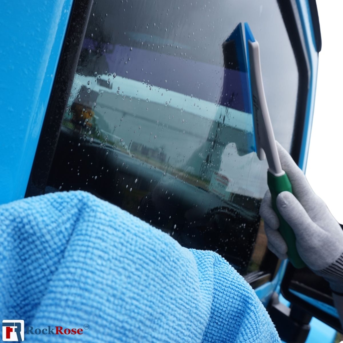 Stroke Doctor Blue Squeegee Blade – Professional Window Tint & PPF Tool | RockRose Film