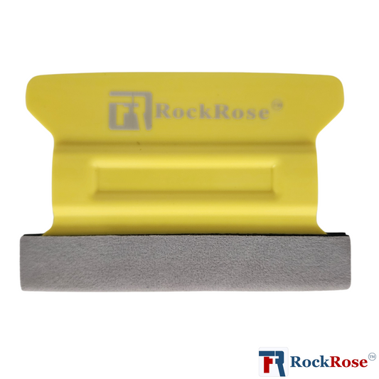 Felt Edge Yellow Wing Squeegee – Hard Card Tool for Window Tint & Vinyl Wraps