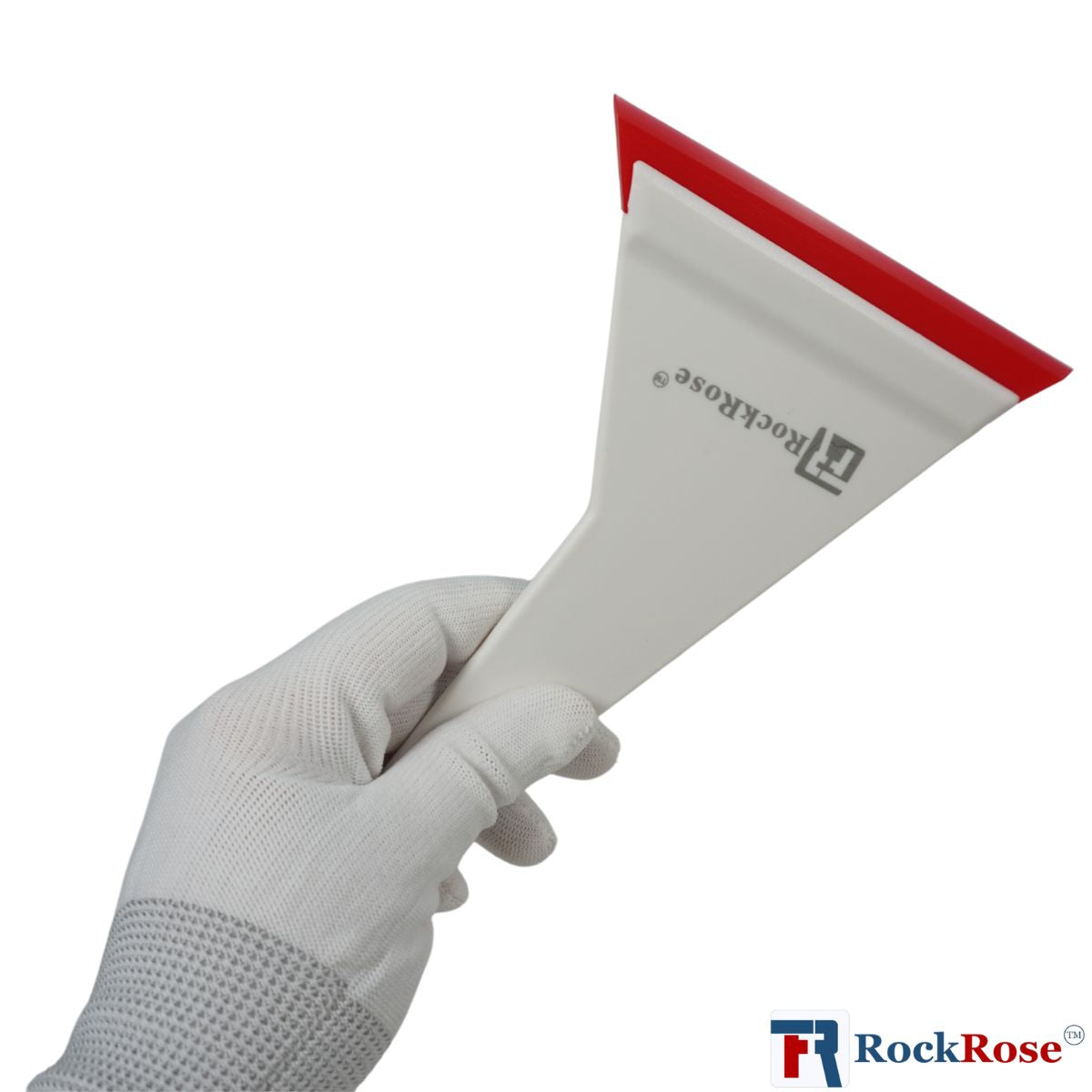 RockRose Red Bevel Blade Squeegee 9.4" × 5" – Contour Edge Tool for Film & Tint