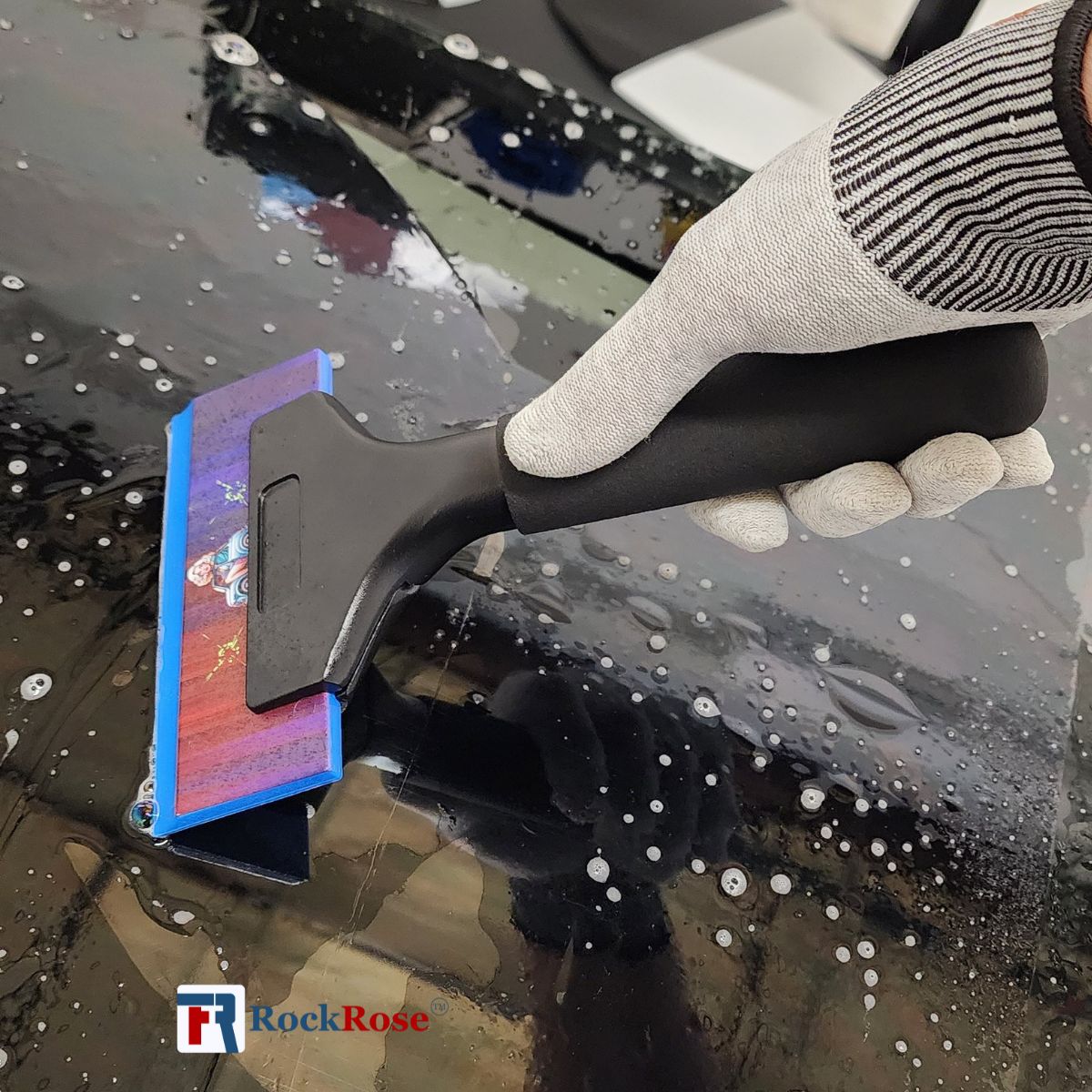 “5″ Rectangular Beveled Squeegee Blade – Vinyl Wrap, Window Tint & PPF Tool | RockRose”