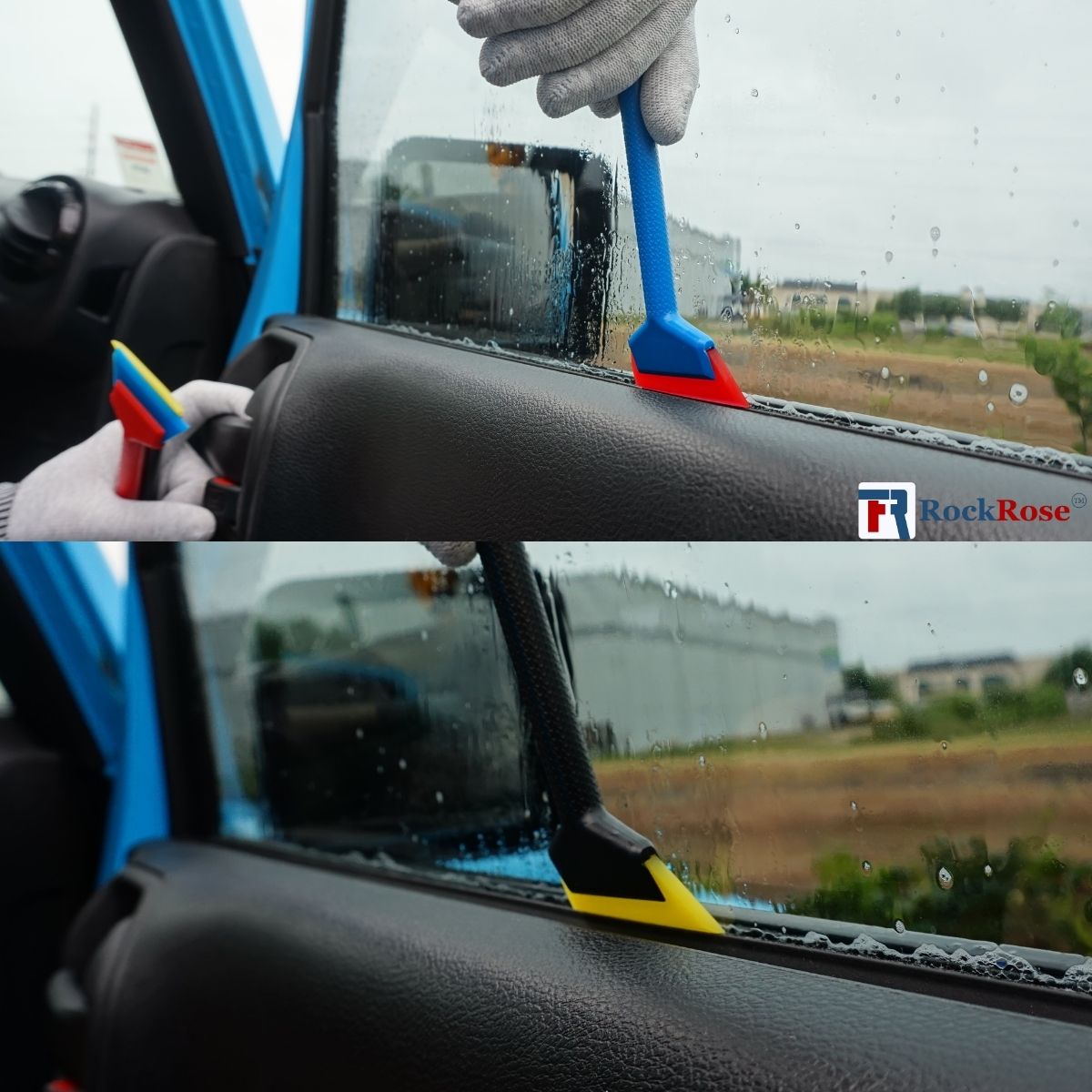 RockRose Agile Handle Mini Squeegee – Vinyl Wrap, Window Tint & PPF Application Tool