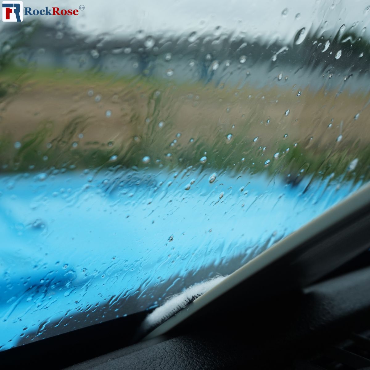 RockRose Long‑Handle Scrubber Squeegee for Tinting – Window Film & Vinyl Application Tool