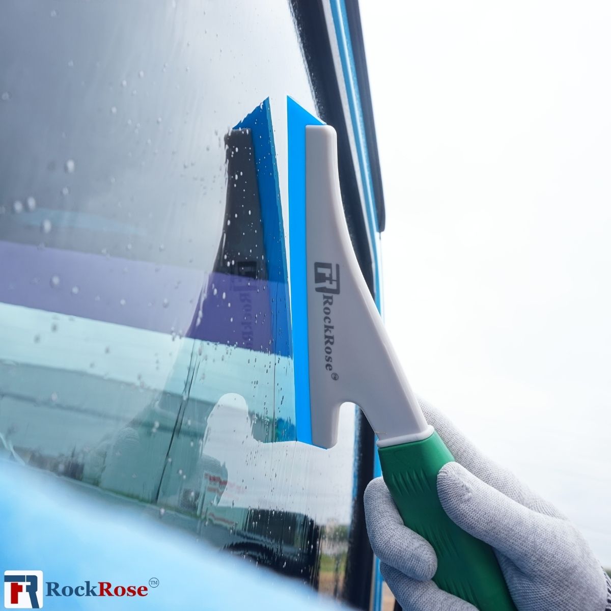 Stroke Doctor Blue Squeegee Blade – Professional Window Tint & PPF Tool | RockRose Film