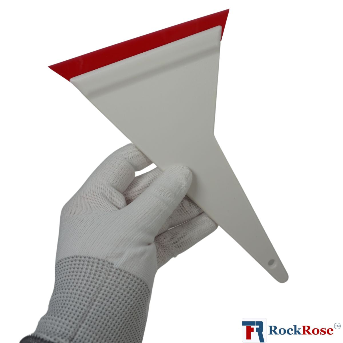 RockRose Red Bevel Blade Squeegee 9.4" × 5" – Contour Edge Tool for Film & Tint