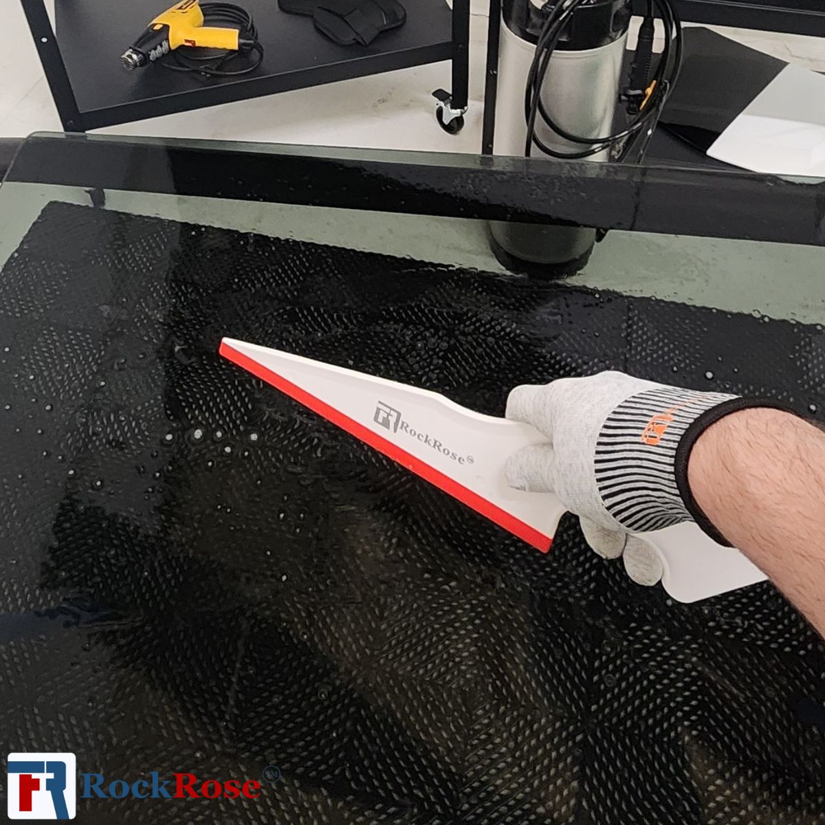 RockRose Swordfish Squeegee – Professional Vinyl Wrap & Window Tint Tool