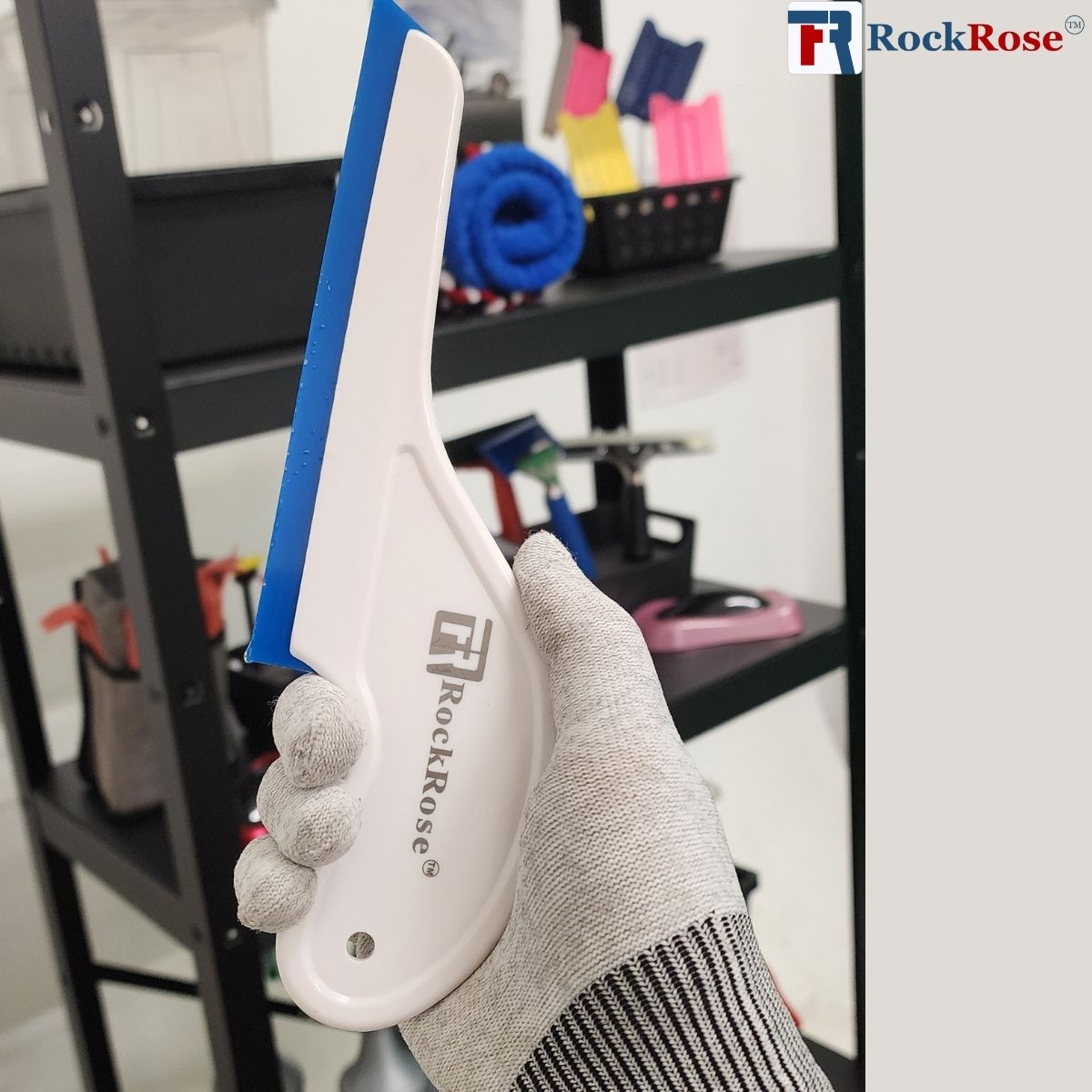 RockRose Side Swipe Blue Water Blade – Replaceable Wrap & Tint Tool