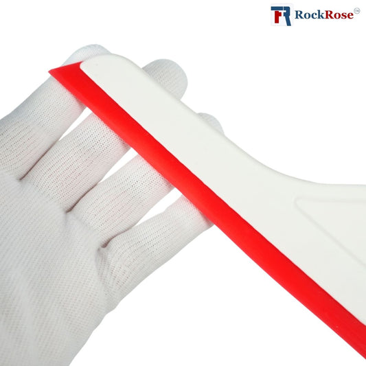 Red Silicone Windshield Scraper Tool – Long-Reach Sideswipe Scraper