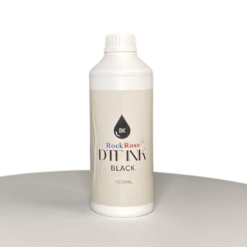 RockRose™ DTF Transfer Ink – CMYK & White | Fast-Drying, Washable Ink for Dark & Light Fabrics