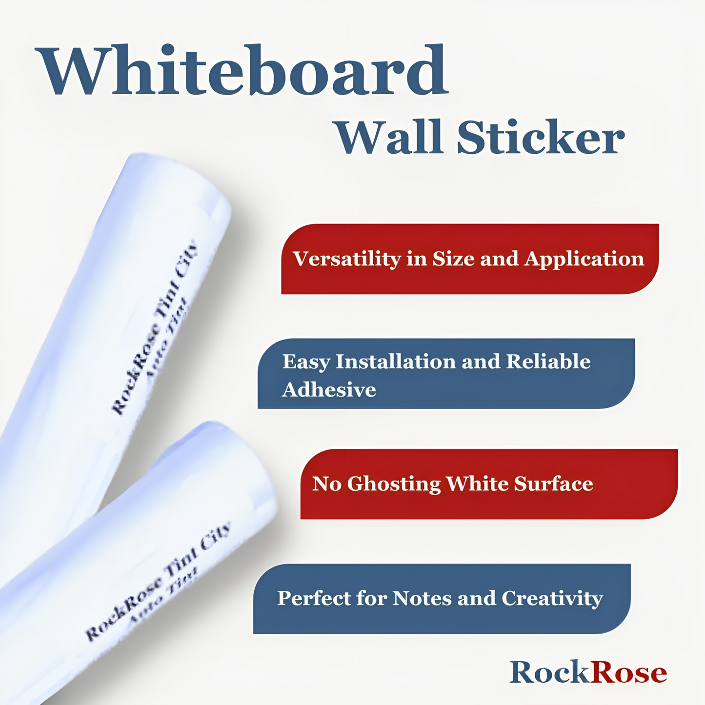 Removable Dry Erase Whiteboard Wall Sticker – Peel & Stick Whiteboard Film (35.4" x 59")