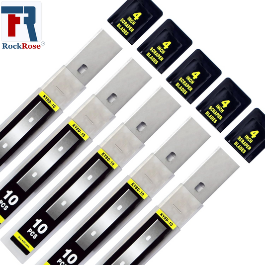 RockRose 4″ Stainless Steel Tint Adhesive Removal Blade – RR‑009