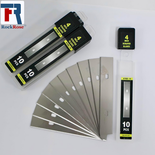 RockRose 4″ Stainless Steel Tint Adhesive Removal Blade – RR‑009