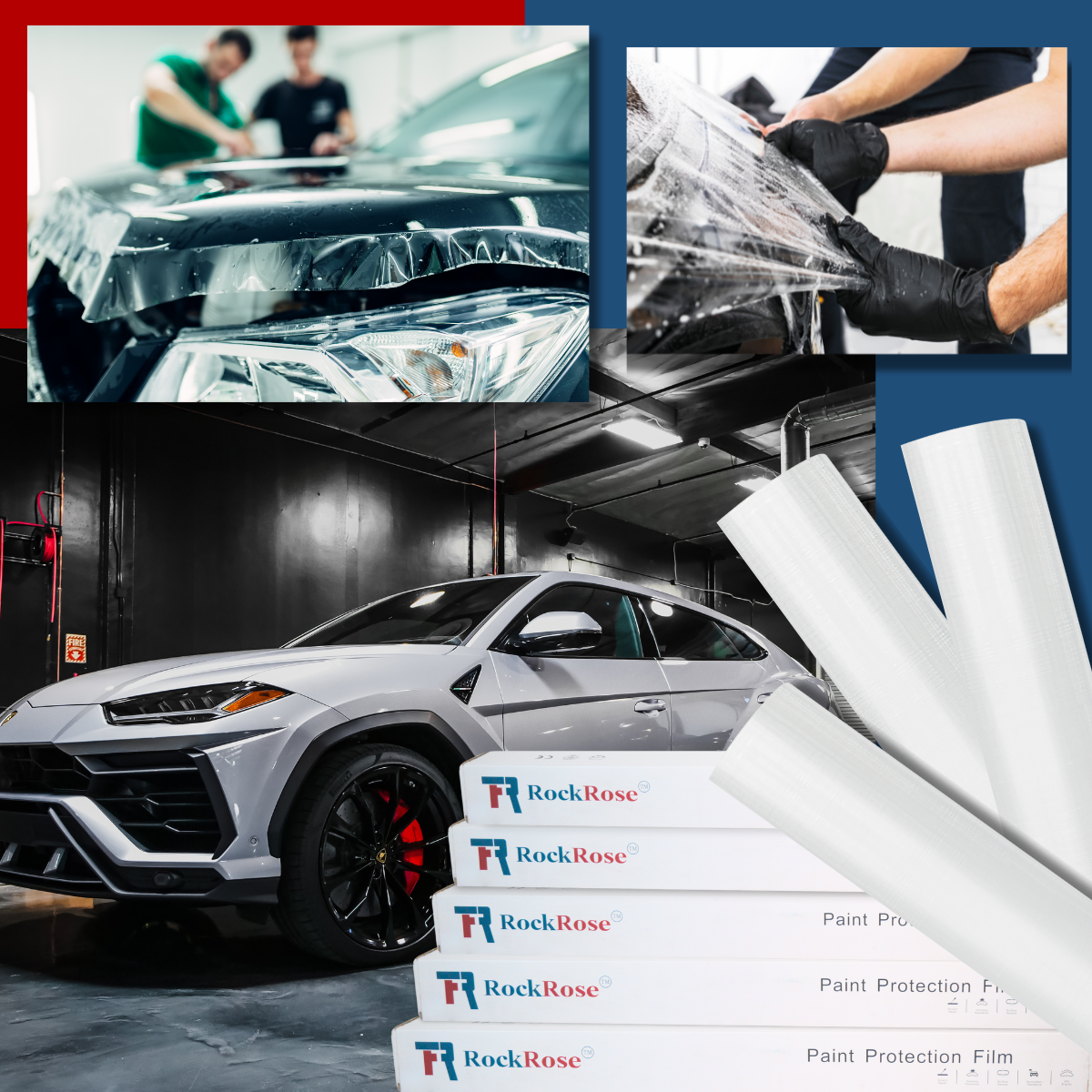 Self‑Healing Paint Protection Film – RockRose Pro‑Gloss (60″ × 49′)