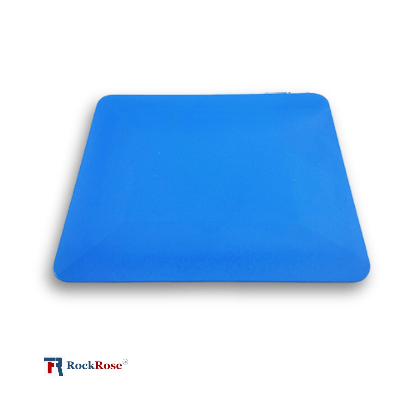 RockRose 4" Blue Hard Card Squeegee – Vinyl / Tint / PPF Tool