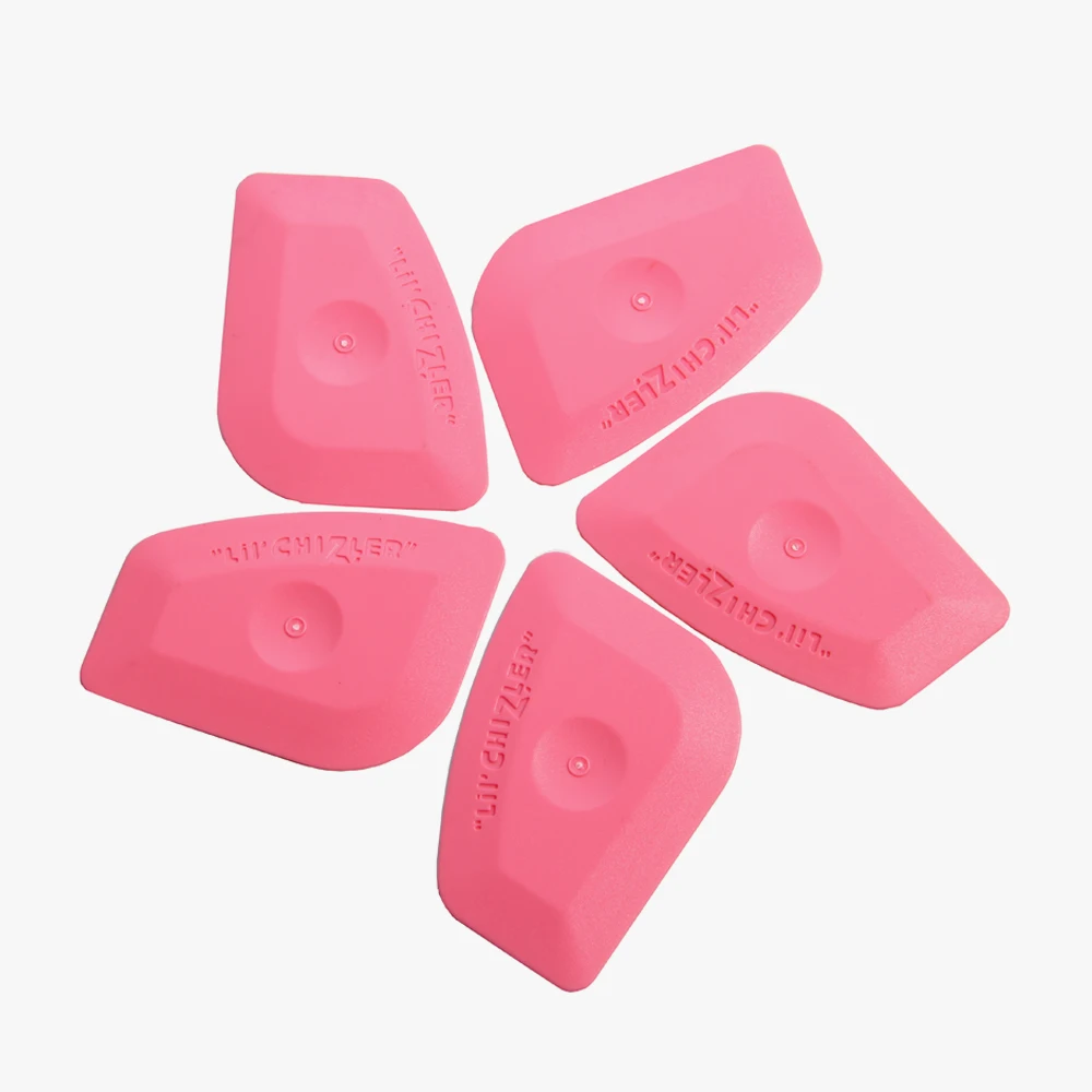 RockRose Pink Chizler – Vinyl Wrap Squeegee for Tinting & Detailing