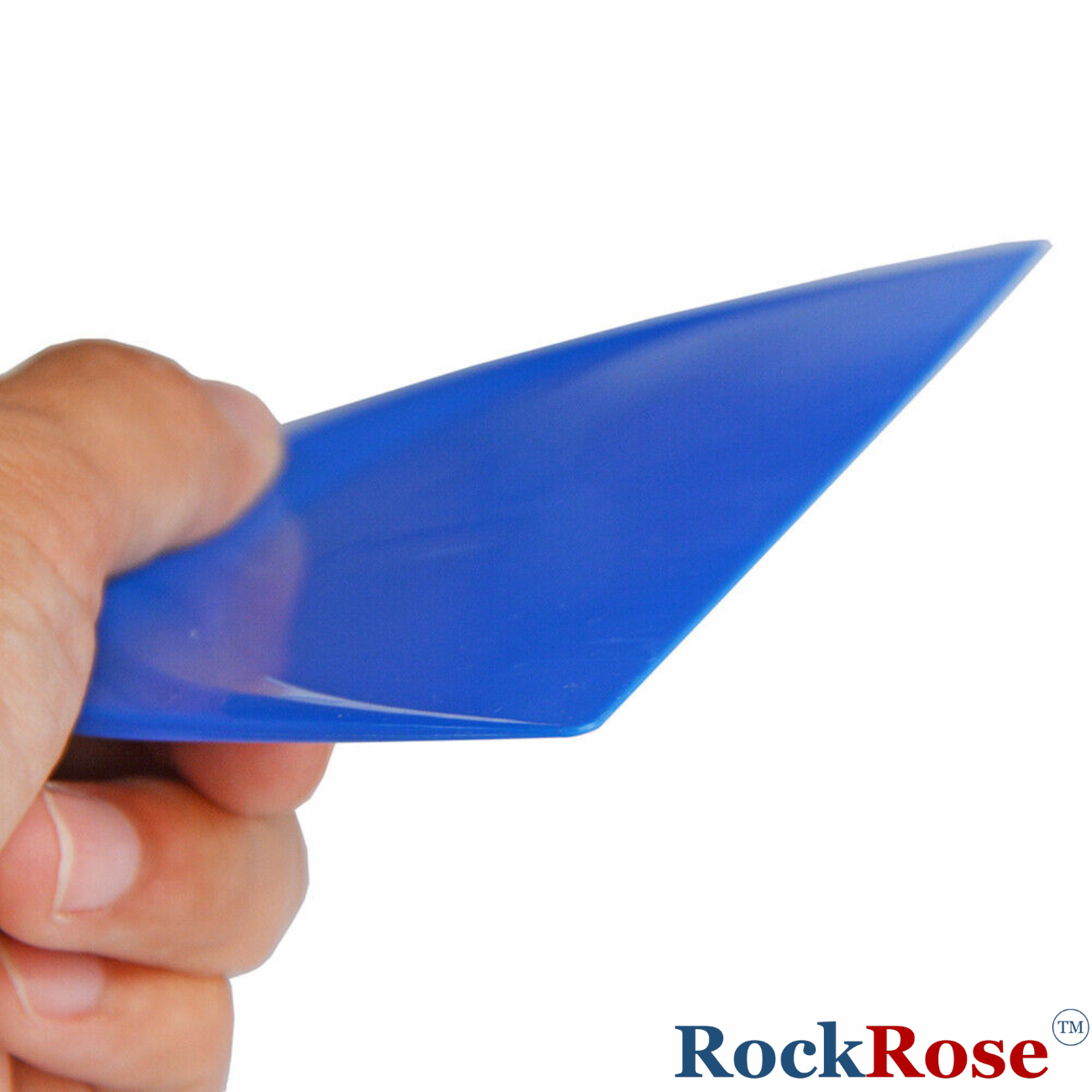RockRose Hard Card Squeegee – Vinyl Wrap & Window Tint Installation Tool (Blue)