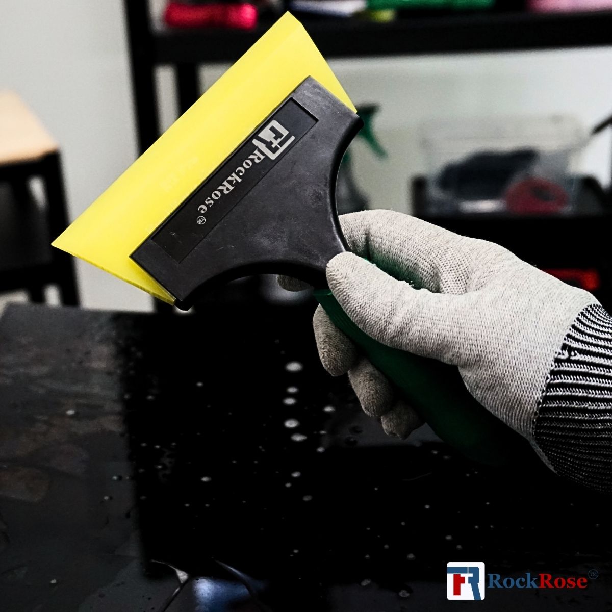 Long I-Beam Squeegee Handle for Smooth Tint & Wrap Installations