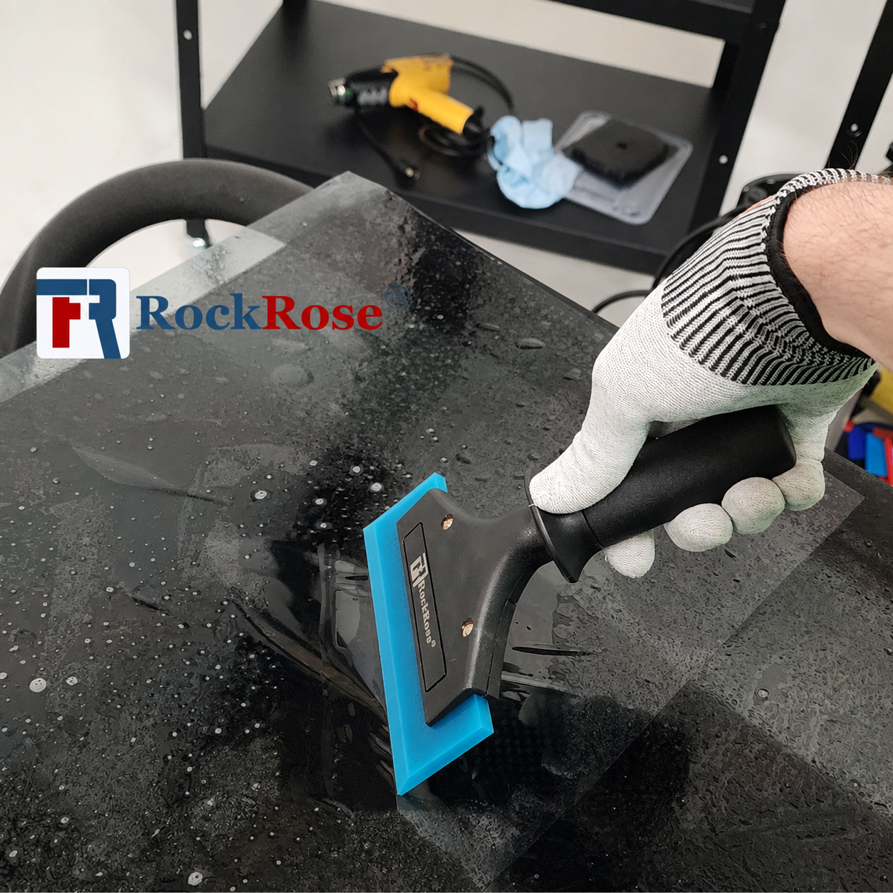 6.7″ Reinforced Plastic Squeegee Handle – Durable Vinyl & Tint Tool Grip