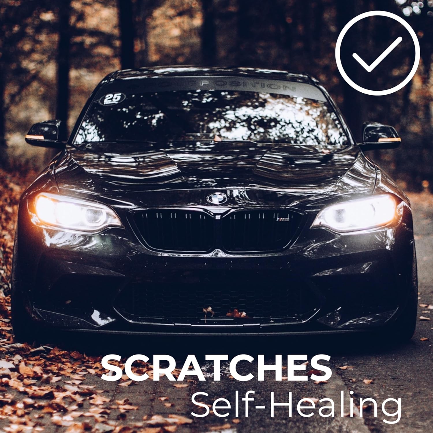 TPU black PPF on vehicle