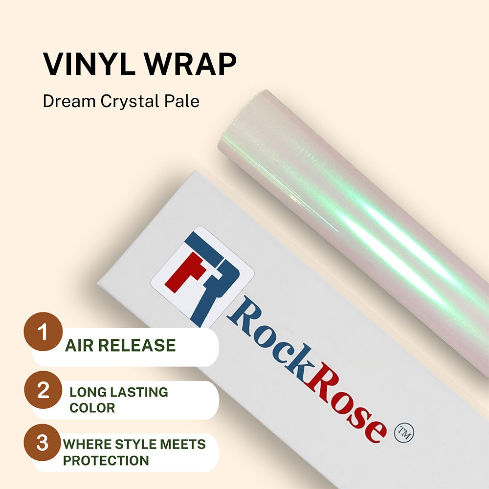 Dream Crystal Pale Holographic Cast Vinyl Wrap Film – RockRose