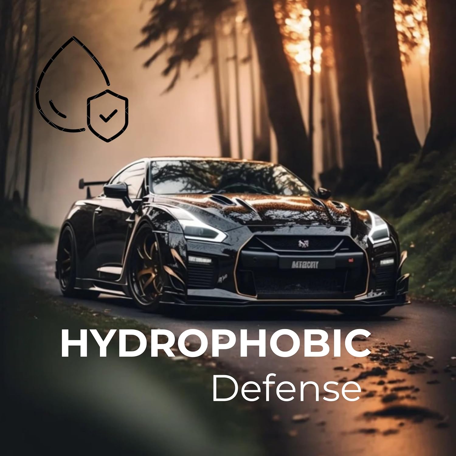 black paint protection film installation