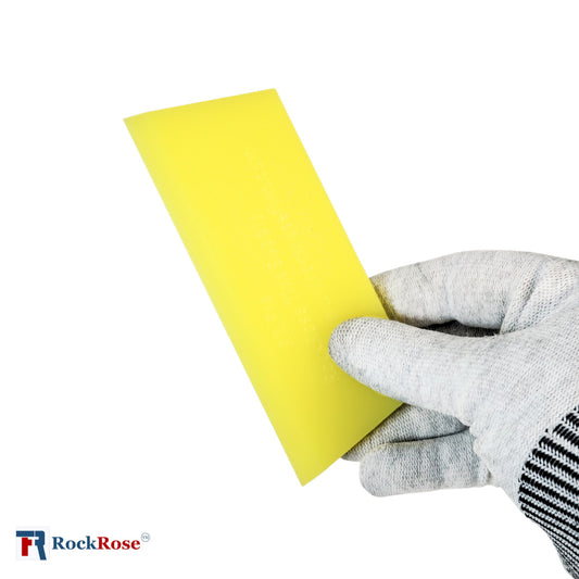 RockRose Soft Felt Edge Yellow Wing Squeegee for Vinyl Wrap & Tint