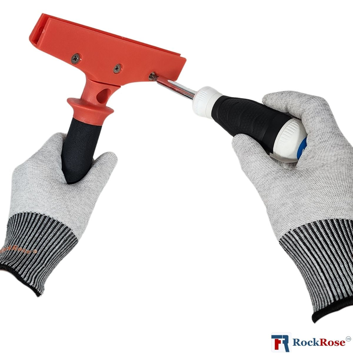 rockrose film squeegee in use wearing gloves