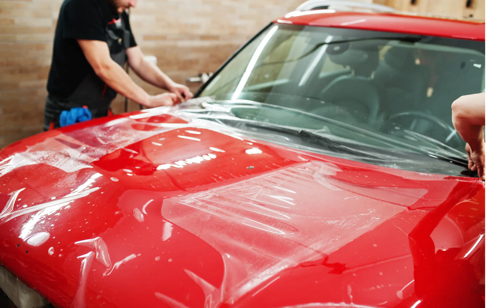 strong adhesive automotive paint film