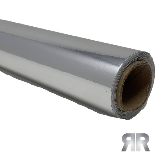 Brushed Chrome Vinyl Wrap Film – Self-Adhesive Air-Release Automotive Wrap (DIY Roll)