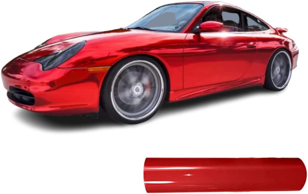 Brushed Chrome Vinyl Wrap Film – Self-Adhesive Air-Release Automotive Wrap (DIY Roll)