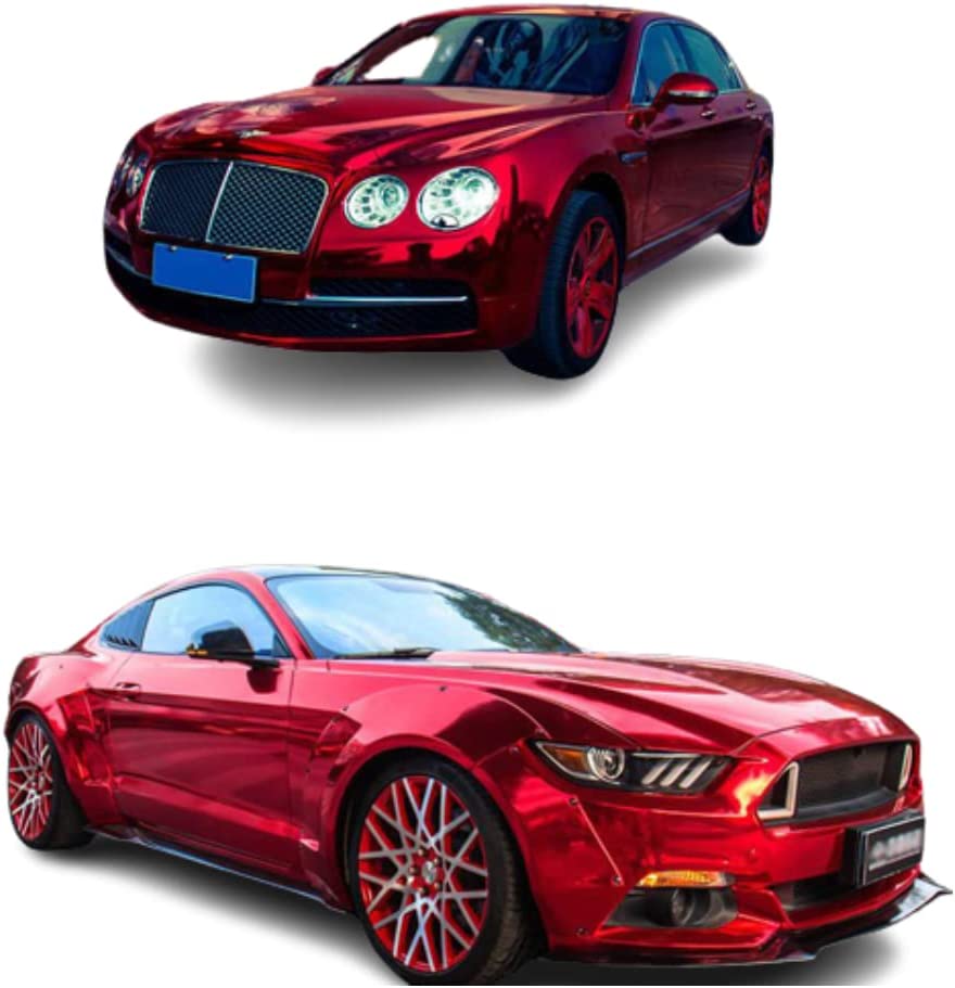 Brushed Chrome Vinyl Wrap Film – Self-Adhesive Air-Release Automotive Wrap (DIY Roll)