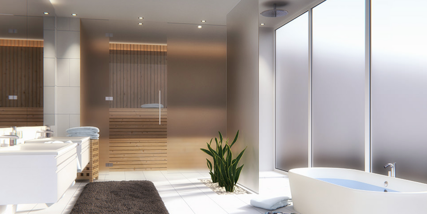Frosted Window Privacy Film – UV Blocking, Decorative Stained Glass Effect | RockRose