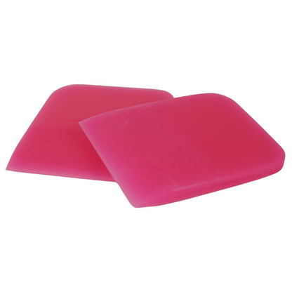 RockRose Pink PPF Squeegee Angled - 2.5 x 3 inches : Film Application Tool for Bubble-Free, Professional Finishes - Compact and Efficient Vinyl Wrapping Squeegee (2 Units) (2.5 x 3 Inches)