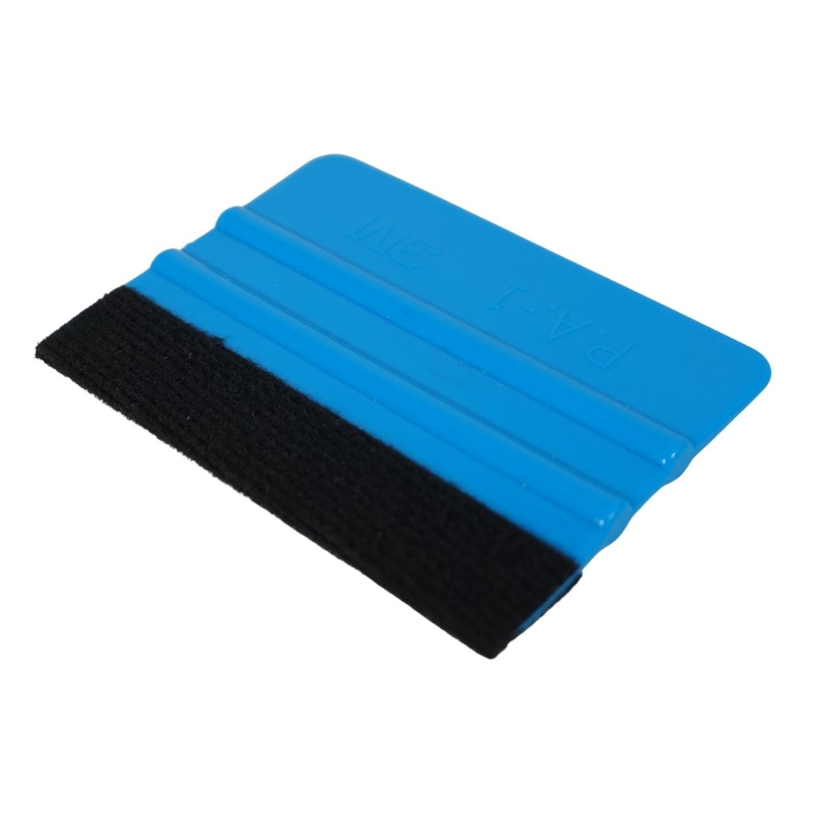 RockRose Black Bondo Squeegee w Felt - 4 Inch: Precision Window Tinting Tool for Auto Glass, Vinyl Wraps, and Paint Applications - 3 Units Pack (Blue w Felt)