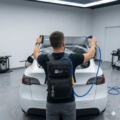 RockRose Battery-Powered 3L Electric Backpack Sprayer – High Pressure Water Spray System for Vinyl Wrap, PPF, Window Tint & Auto Detailing