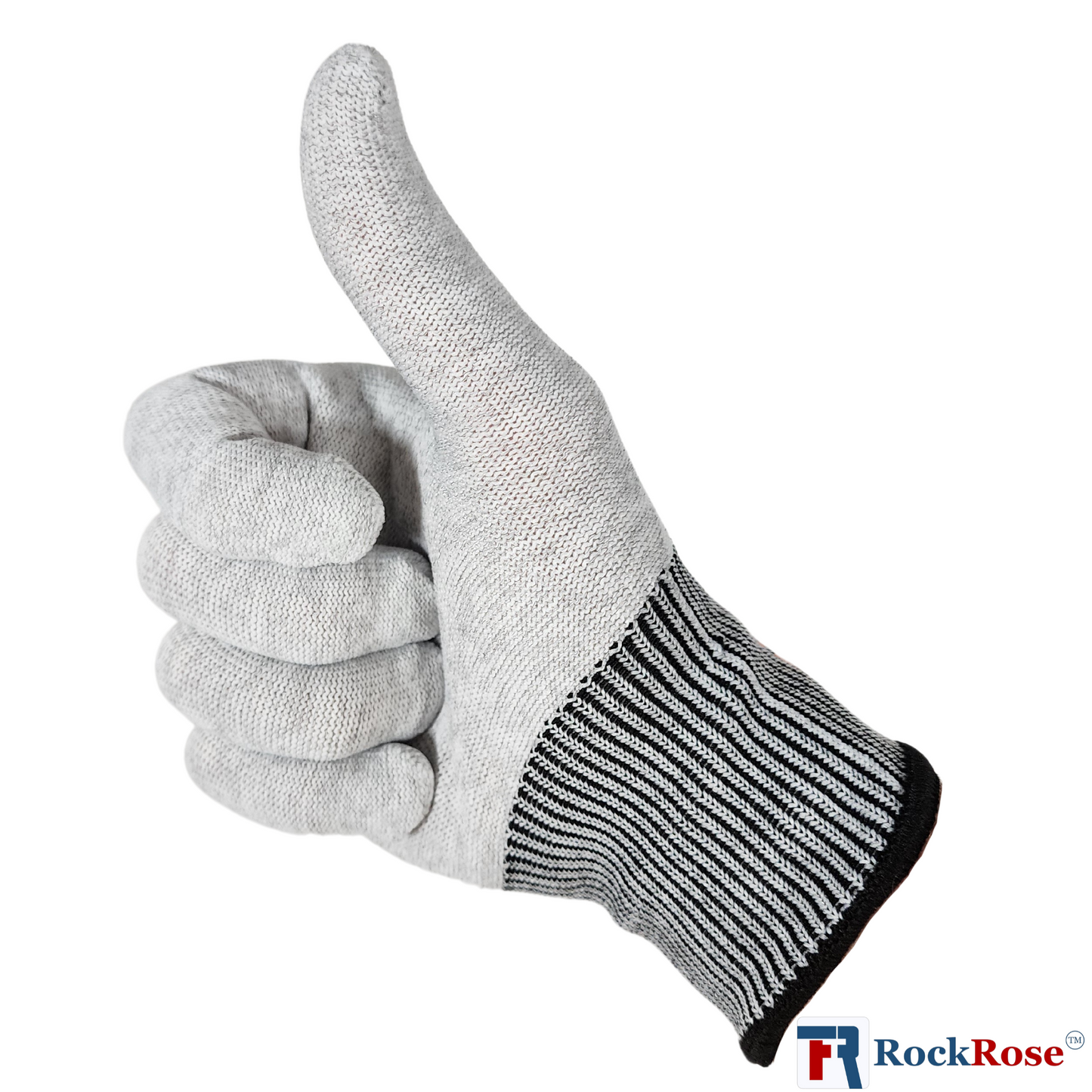 RockRose Carbon Fiber Gloves Perfect for Smooth Installation of Vinyl Wrap & Paint Protection Film - Nylon Work Gloves with Grip - Comfortable & Moisture Release Automotive Gloves - Grey