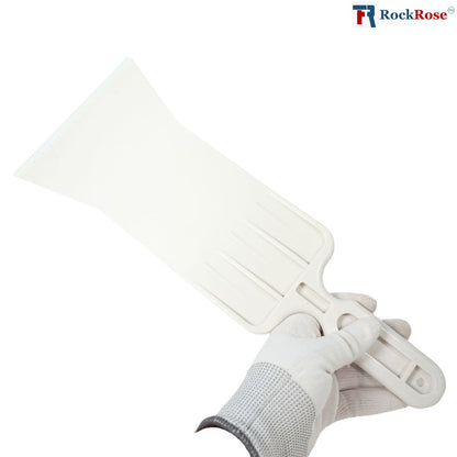 RockRose Bulldozer Squeegee for Large Windows and Glass Surfaces - Comfortable Grip Long Handle Squeegee for Window Cleaning & Window Film Installation - Bulldozer Scrubber with Bottom Rubber Blade