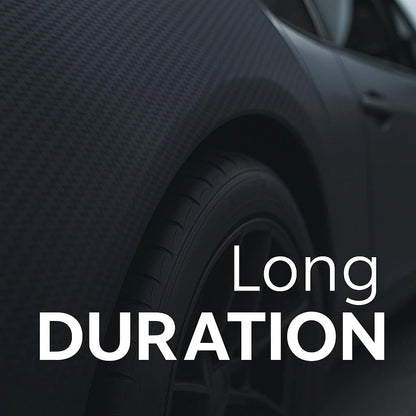 Matte 3D vinyl wrap applied to vehicle body panel emphasizing long-lasting durability and protection.