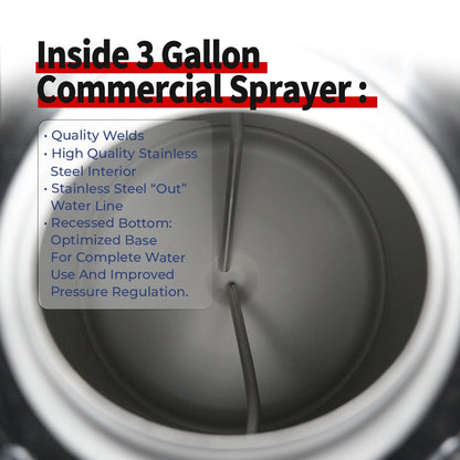 Stainless Steel Sprayer - Industrial-Grade Solution, Tint, PPF Installation Pressurized Tank Cylinder