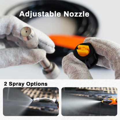 RockRose Premium Sprayer Tank Hose with Water Nozzle Gun – PVC Quick Connect Hose for PPF, Vinyl Wrap, Window Tint & Car Detailing