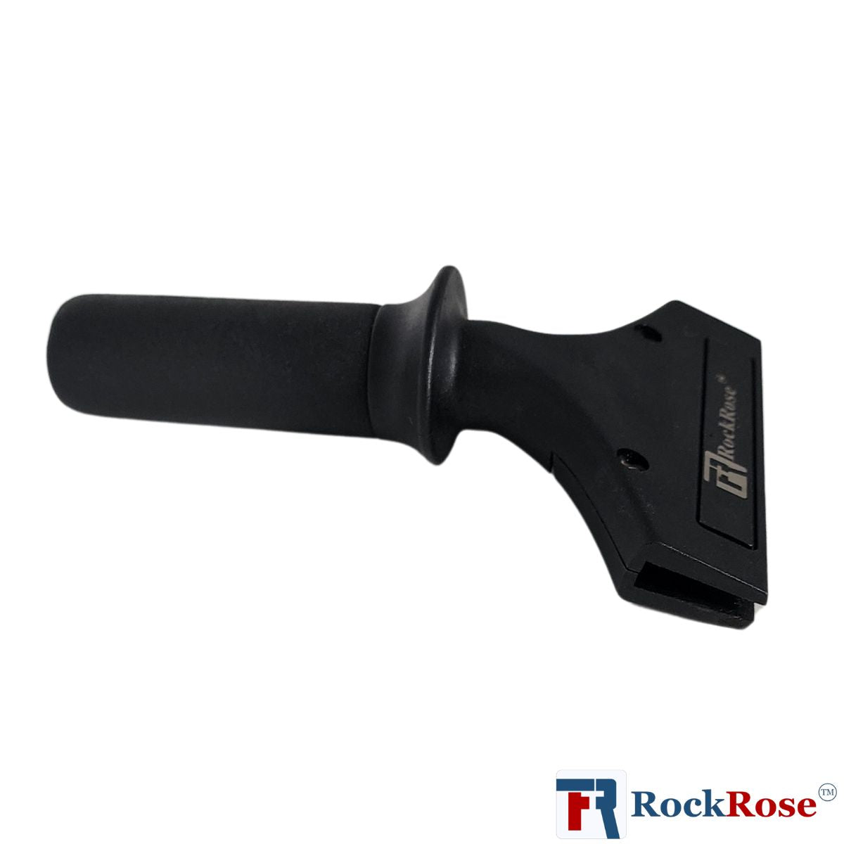 RockRose 6.7" Long Reinforced Plastic Handle for Smooth Application - Plastic Handle Shower Squeegee for Glass Doors & Tinting - Vinyl Wrap Squeegee Tool with Handle for Comfort - Black